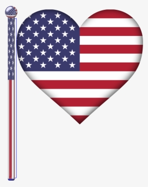 Usa Heart Flag Graphic Free Download - United States Flag Heart