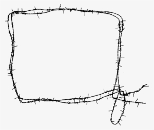 Barbed Wire Frame Png - Barb Wire Border Png
