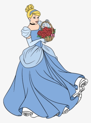 Cinderella And Her Basket Of Flowers - Disney Cinderella Flower Gown