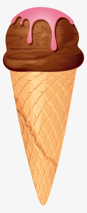 Chocolate Ice Cream Cone Png Clip Art - سكرابز ايسكريم