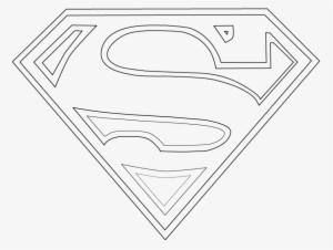 Black And White Superman Logo Png Image - Justice League Logos Coloring Pages