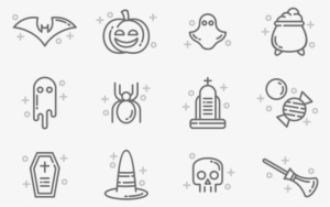 Halloween Icons Vector - Halloween Icons Transparent Cute