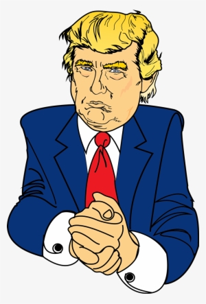 Free Serious Looking Donald Trump Clip Art - Donald Trump Clipart Transparent