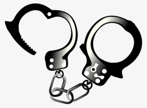 Handcuffs Cuffs Arrest - Open Handcuffs Clipart