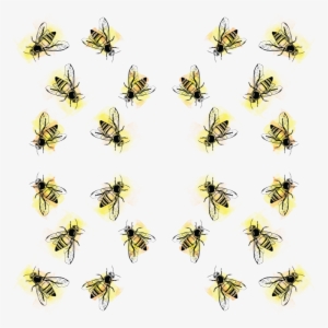 Watercolor Bees Png