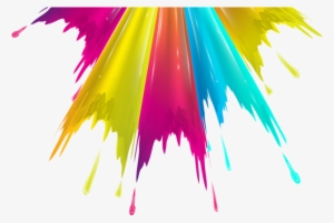Colorful Pull Down Color Splash Png And - Colorful Vector Png