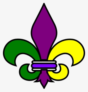 Printable Saints Fleur De Lis - Mardi Gras Clipart