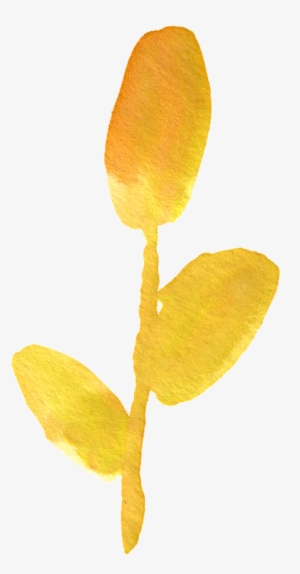 Free Fall Watercolor Floral Clip Art So Pretty - Watercolor Yellow Flower Png Free