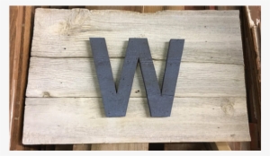 Chicago Cubs Reclaimed Wood Win Flag From Belleandjune - Cubs Win Flag