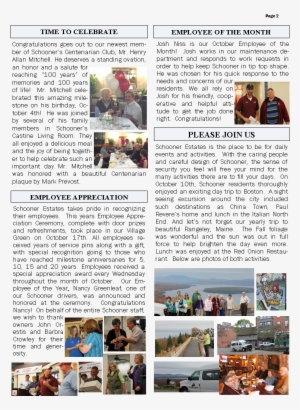 The Schooner Flash Newsletter - Junk Food