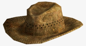 Cattleman Cowboy Hat - Straw Hat .png