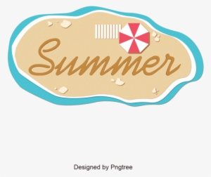 Summer Label, Summer, Vector Png And Vector - Summer Label Png