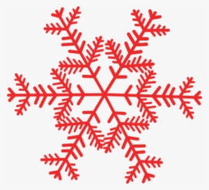 Vector Freeuse Stock Christmas Snowflake Clipart - Red Snowflake Transparent Background