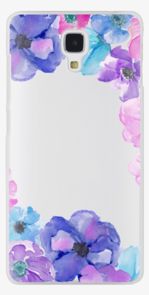 Anemone Painted Flowers / Watercolor Flowers Blues - Watercolor Painting