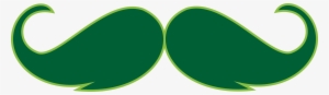 Green Mustache Clip Art - Circle