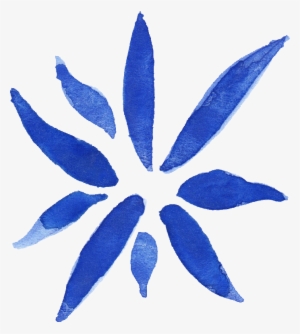 Free Download - Watercolor Flowers Blue Png
