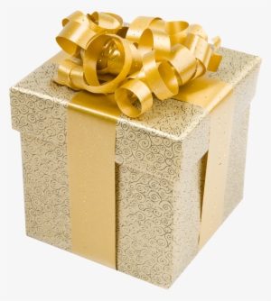 Gold Gift Box Clip Art