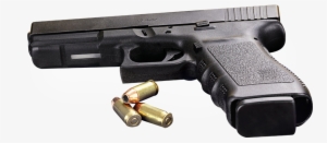Bullet Transparent Handgun - Gun And Bullets Png