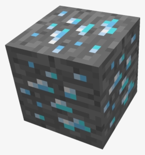 Diamond Ore Block - Minecraft Blocks Png
