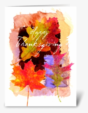 Thanksgiving Love Greeting Card - Floral Design