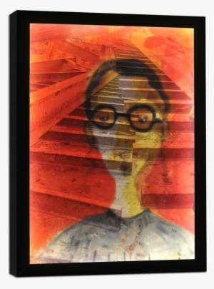 Acrylic Painting On Poplar Wood, Print On Plexiglass - Modern Art