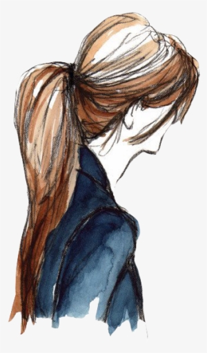 Png Tumblr Vintage - Ponytail Sketch