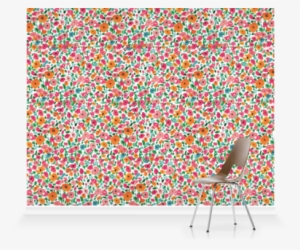 Murals Of Watercolor Floral By Bouffants & Broken Hearts - Chair