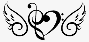 Musical Wings By Fourpartfox On Deviantart - Music Notes With Wings