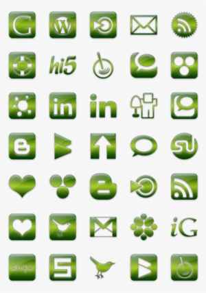Green Jelly Social Media Icon Pack By Webtreatsetc - Information Sign
