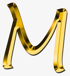 Capital Letter M - Letter M Gold Png
