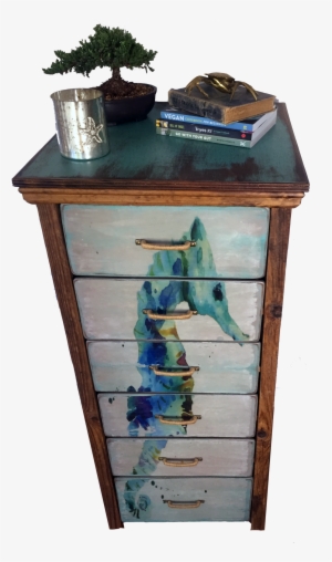 Seahorse Watercolor 6 Drawer Chest - Furniture