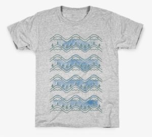 Watercolor Mountains Kids T-shirt - Neil Degrasse Tyson Quotes Meme