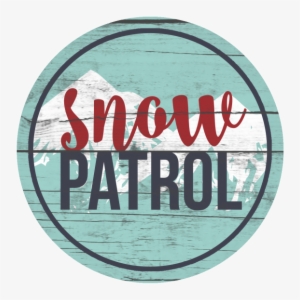 With Warm Reds, Crisp Blues & Winter Whites Combined - Snow Patrol Logo