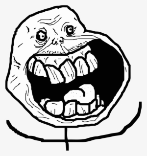 Troll Face Png - Happy Forever Alone Face