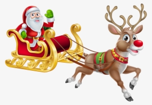 Father Christmas And His Reindeers