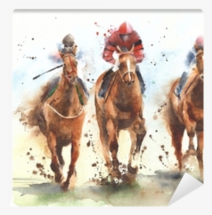 Horse Racing Race Riding Sport Jockeys Competition - 14 Hands Derby Red