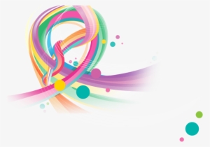 Ftestickers Watercolors Swirl Dots Abstract Colorful - Portable Network Graphics