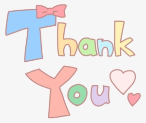 Thanks Transparent Word - Cute Thank You Love