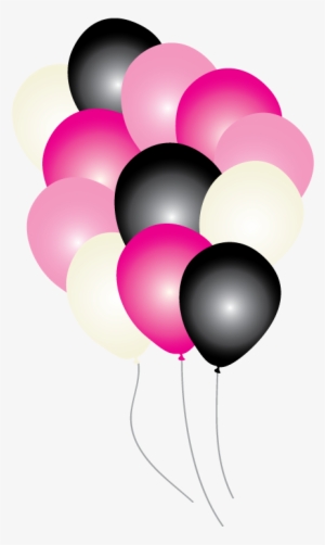 15 Pink And Black Balloons Png For Free Download On - Balloon