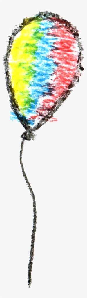 Png File Size - Balloon Crayon Drawing
