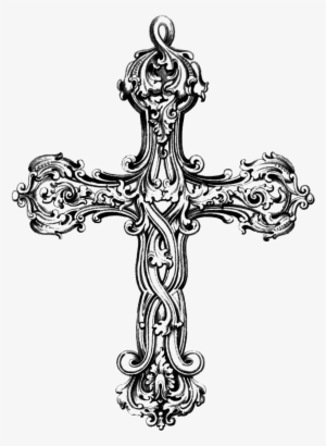 Crucifix Clipart Free Collection Image Royalty Free - Vintage Cross Clip Art