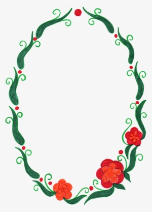 10 Oval Flower Frame - Ovalo De Flores