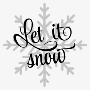 Let It Snow Snowflake Wall Quotes™ Decal - Šablony Na Sníh Ve Spreji