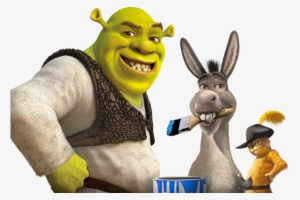 Shrek, Donkey And Puss - Donkey From Shrek Png