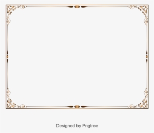 Gold Retro Decorative Border, Border, Frame Vector - Vector Khung Vien Trang Tri