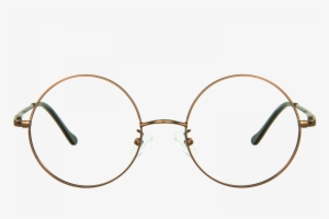 Hansel Bronze Round Glasses - Macro Photography