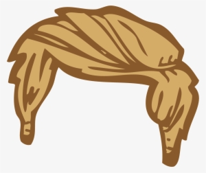 Black Hair Clipart Funny Hair - Cartoon Hair Transparent Background