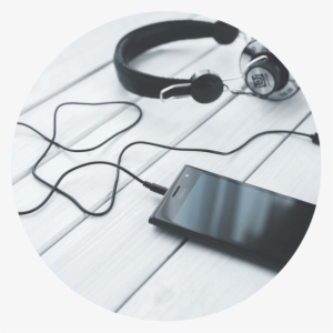 Listening Songs With Headset