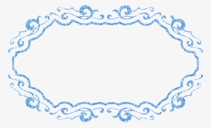 Victorian Corner Borders Png - Blank Label Frame Glitter Scrap Element Png