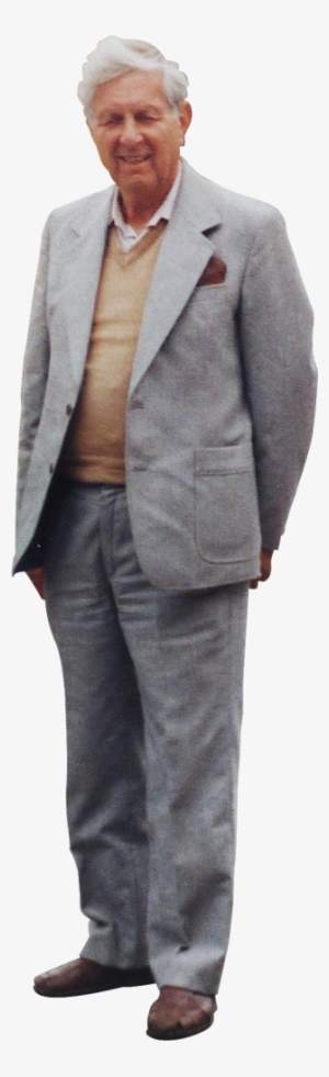 And Here Is G, My Handsome Grandfather With His Eyes - Old Man Grey Suit